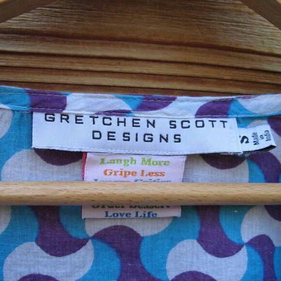 Gretchen Scott Designs Lightweight Cotton Print Tunic - Picture 6 of 7